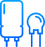 Ηλεκτρονικά εξαρτήματα και μπαταρίες icon