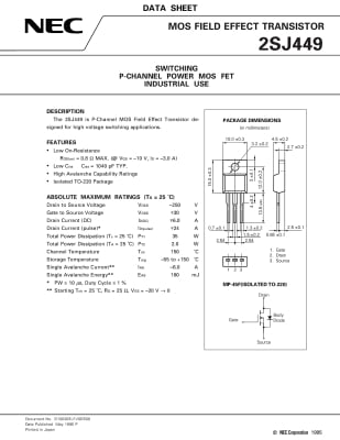2SJ449 TO-220F