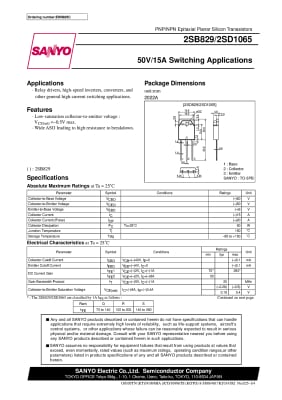 2SD1065 TO-3P Πρωτότυπο