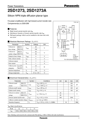2SD1273 TO-220F