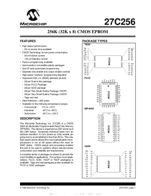 27C256R-20JC 32PIN PLCC