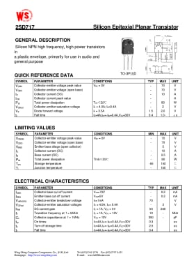2SD717 TO-3PI