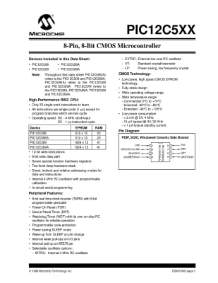 PIC12C509A SO-8