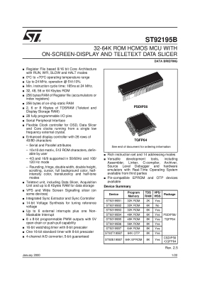 Ολοκληρωμένο κύκλωμα ST92195C8B1MBM