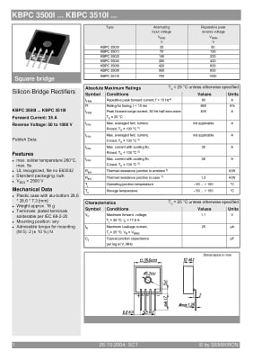 ΜΟΝΑΔΑ KBPC3504