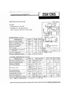 2SA1265N TO-3P