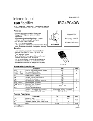 IRG4PC40WPBF TO-247