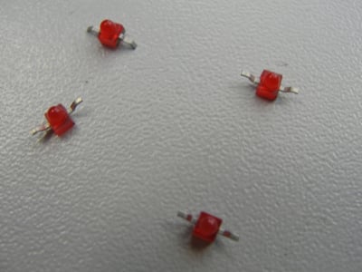 LED 2.1/2.8 mm ΚΟΚΚΙΝΟ smd
