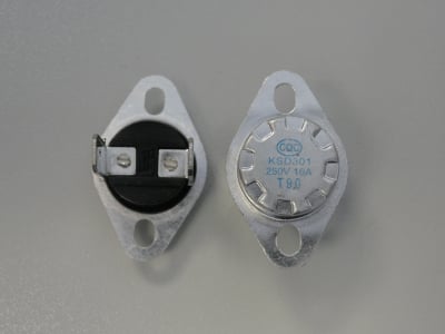 Θερμοστάτης 90\'C KSD301G 16A