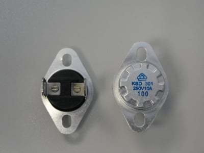 Θερμοστάτης 125\'C KSD301 10A