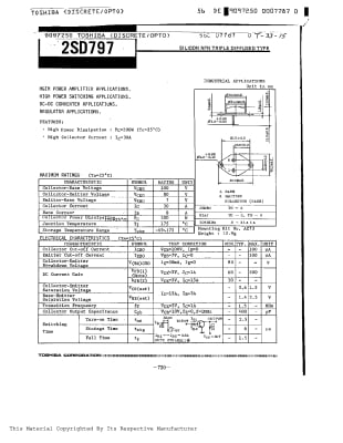 2SD797 TO-3 Πρωτότυπο