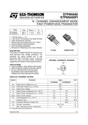 FDPF6NA60ZUT TO-220F