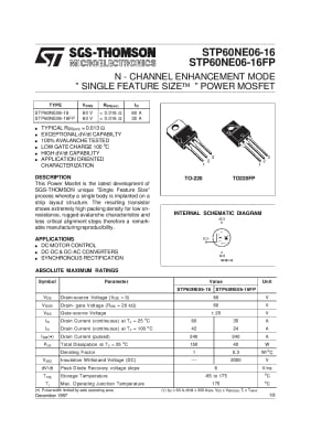 STP60NE06-16 TO-220