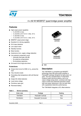 TDA7850A 27pin
