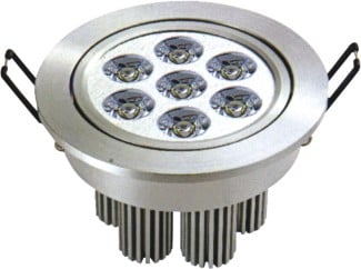 ΛΑΜΠΑ LED ΥΨΗΛΗΣ ΙΣΧΥΟΣ 7X1W ΘΕΡΜΟ ΛΕΥΚΟ