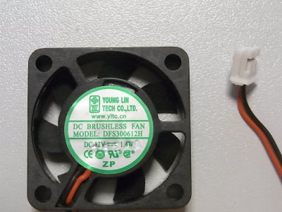 FAN DFS300612H 12V 30mmx30mmx7mm