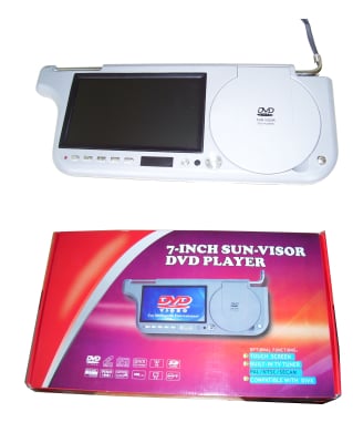 Ηλιοροφή DVD 7" + Δέκτης τηλεόρασης