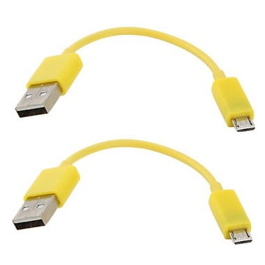 CABLE USB - MICRO USB YELLOW