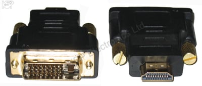 Προσαρμογέας HDMI M19/DVI-D αρσενικός 24+1 Χρυσός