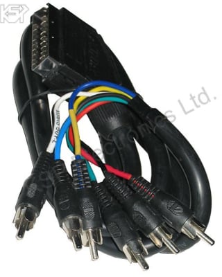 Cable Scart -6RCA 1.5m