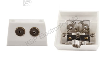 Coax Socket x 2 TV UHF FM RF