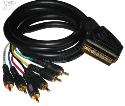 SCART-6RCA Cable 1М in Blister