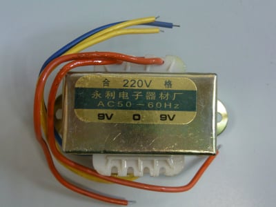 ΜΕΤΑΣΧΗΜΑΤΙΣΤΗ 2x9V 800Ma