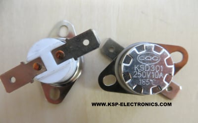 Θερμοστάτης 185\'C KSD301G 16A
