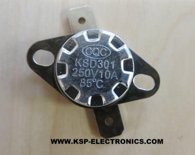 Θερμοστάτης 85\'C KSD301G 16A