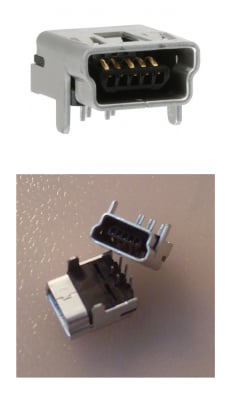USB Mini 54819 για πλακέτα τυπωμένου κυκλώματος 1 πλευράς