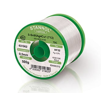 Σύρμα συγκόλλησης 1KG 1.5mm Sn99/Cu1 χωρίς μόλυβδο