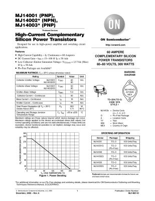 Τρανζίστορ MJ14002 TO-3