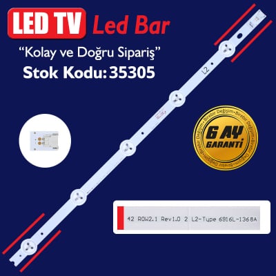Οπίσθιος φωτισμός LED 6916L-1370A 42 ιντσών L2-TYPE