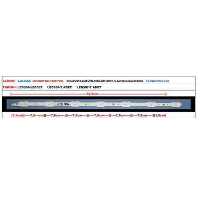 Led backlight 2014SVS55_CURVED_3228_R07 LED522