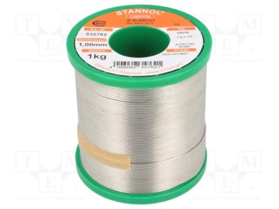 Soldering Wire 1KG 1mm Sn99/Cu1 HS10