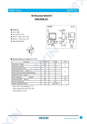 2SK2926-ZJ έως-263