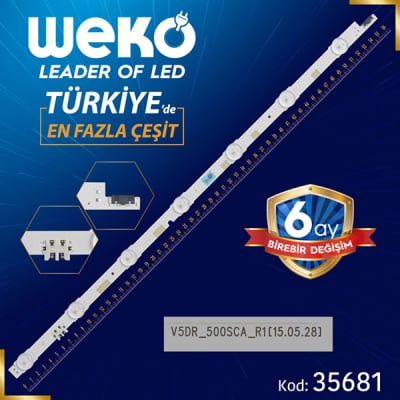 Οπίσθιος φωτισμός LED V5DR_500SCA_R1 LED381