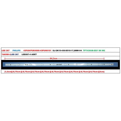 LED Backlight GJ-2K15-430-D510 ES-107 set5