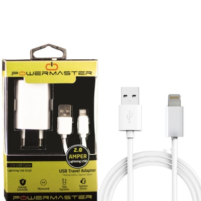 ΦΟΡΤΙΣΤΗΣ 2A + Καλώδιο iPhone 32373