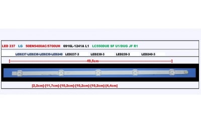 Led Backlight 50INCH ROW2.1 6916L-1241A LED237
