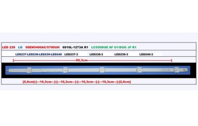 Led Backlight 50INCH ROW2.1 6916L-1273A LED239
