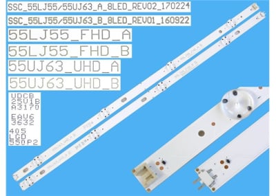 Led Backlight 55UJ63 A-type 8LED LED667