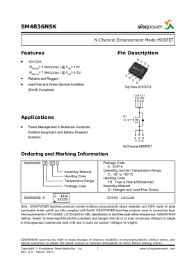 Τρανζίστορ NP4836 SO-8