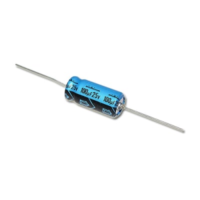 100uF 25V Αξονική 85°C