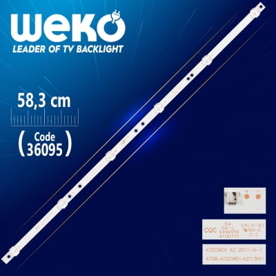 Οπίσθιος φωτισμός LED K320WD-A2113N01 Τύπος-B 36095