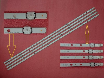 Led Backlight 17DLB43VER3 DRT UHD set4 tape