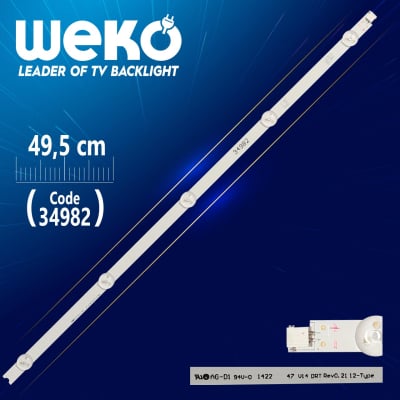 Led Backlight 6916L-1568A L2-TYPE LED112