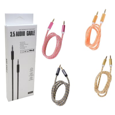 CABLE 3.5/3.5 stereo jack 1.5m Textil