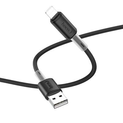 CABLE  USB to IPHONE 1.0m 6A SILICON