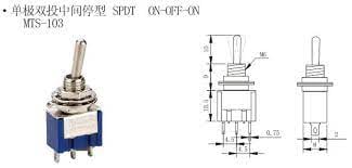 SWITCH CK MTS-103 ON-OFF-ON 3pin